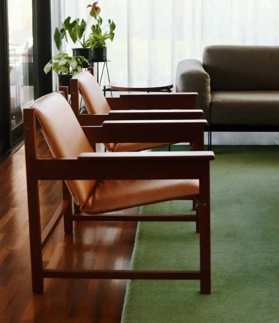 Quiet room with chairs and natural light.